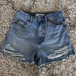 topshop a-line jean short